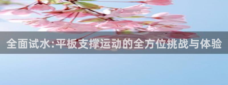 球速体育：全面试水:平板支撑运动的全方位挑战与体验